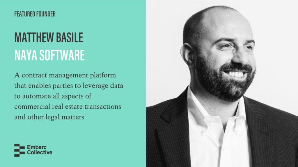 Featured Founder Matthew Basile of Naya Software Embarc Collective